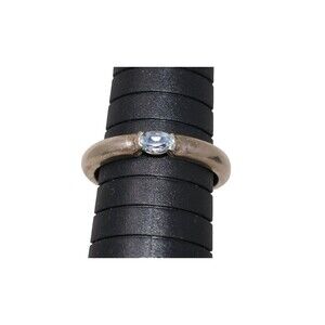 Charles Addison CA Canada 925 Sterling Silver Blue Gemstone Ring Size 9.5